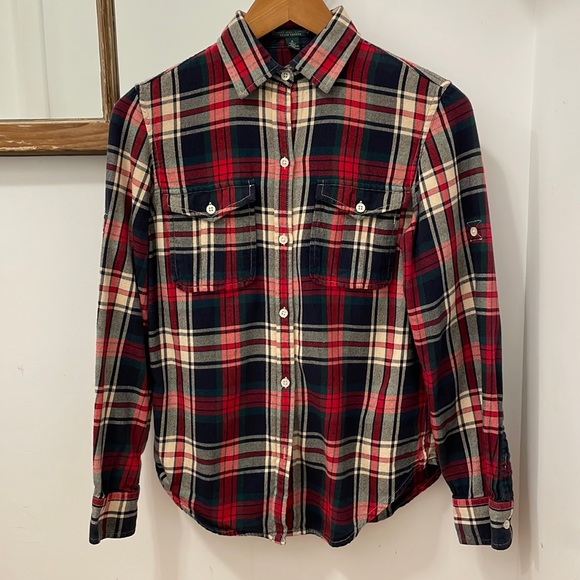 Ralph Lauren plaid flannel shirt - Picture 1 of 11